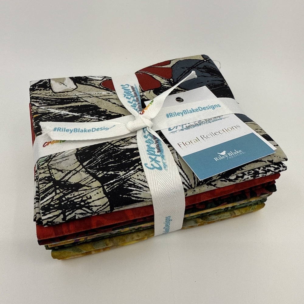 Riley Blake Floral Reflections Fat Quarter Bundle B, 12 Pieces. NEW